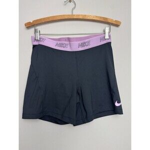 Nike Pro Womens Shorts Size XL Pink Waistband Stretch Training Running Dri-Fit